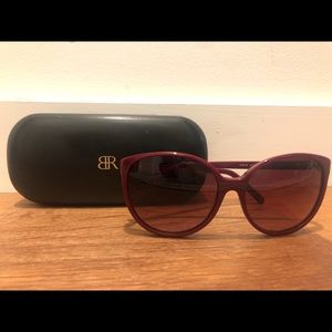 Banana Republic Burgundy Cat Eye Sunglasses